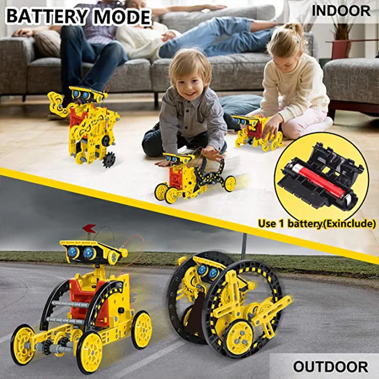 12 in 1 과학 실험 태양 로봇 장난감 DIY 빌딩 - Electronics Gadgets For Kids 리뷰 및 가격