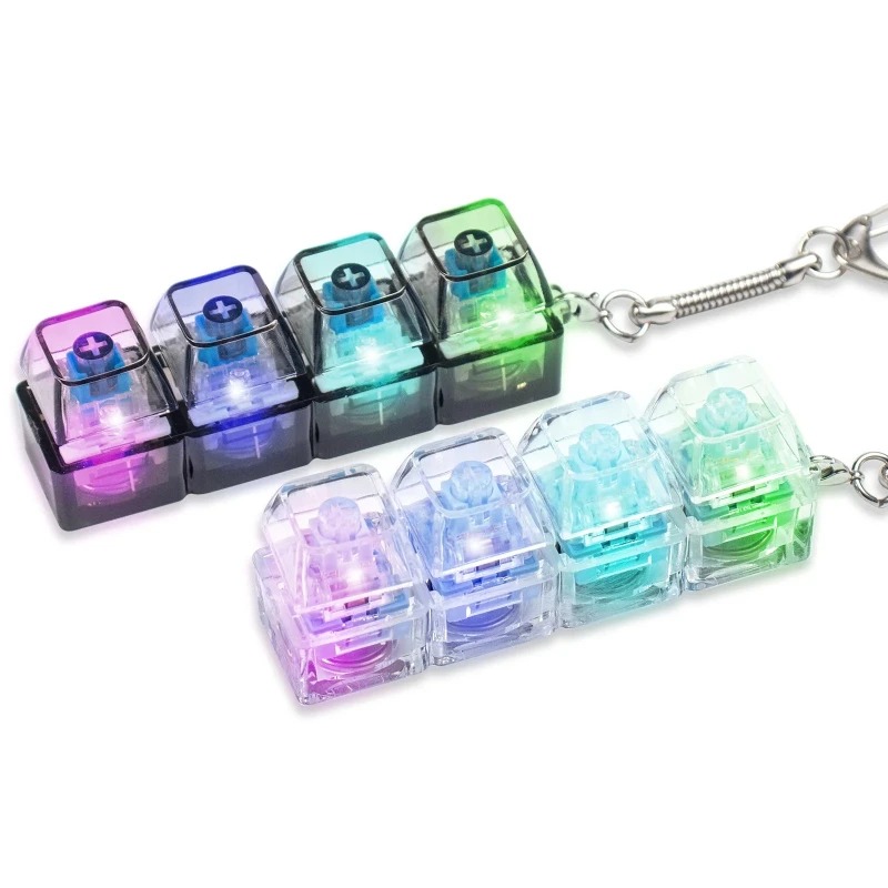 LED 키보드 키체인 피젯 장난감, 크리스탈 클리커 감 - Electronics Gadgets For Kids 리뷰 및 가격