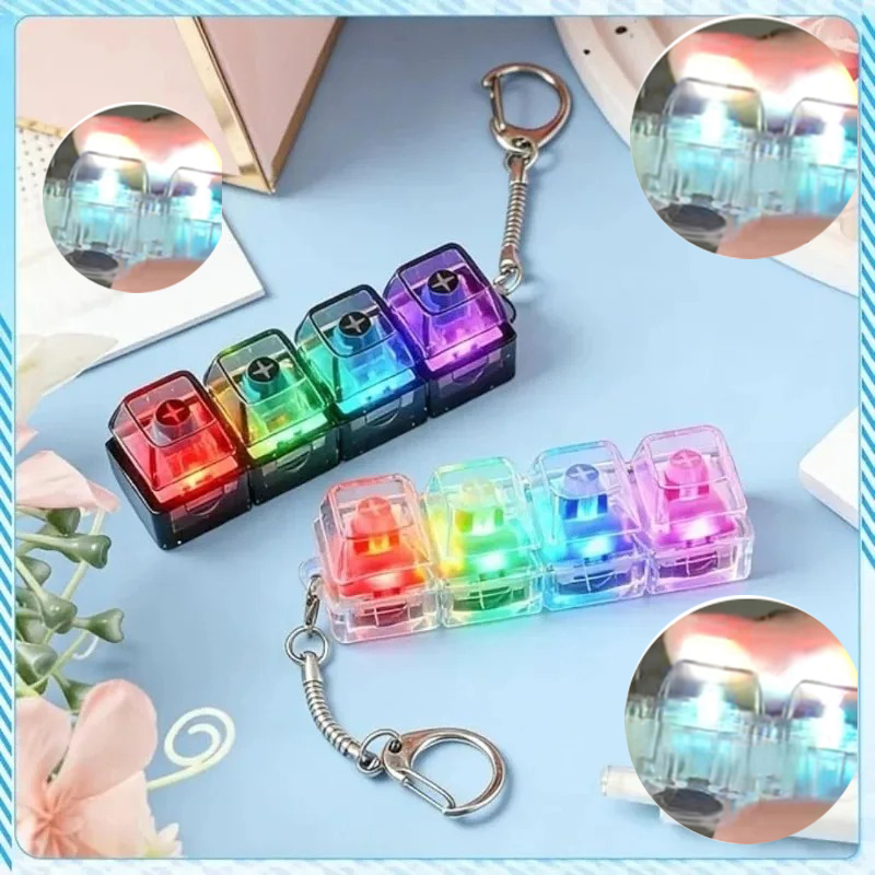 LED 키보드 키체인 ///피젯 토이 크리스탈 클리커  - Electronics Gadgets For Kids 리뷰 및 가격
