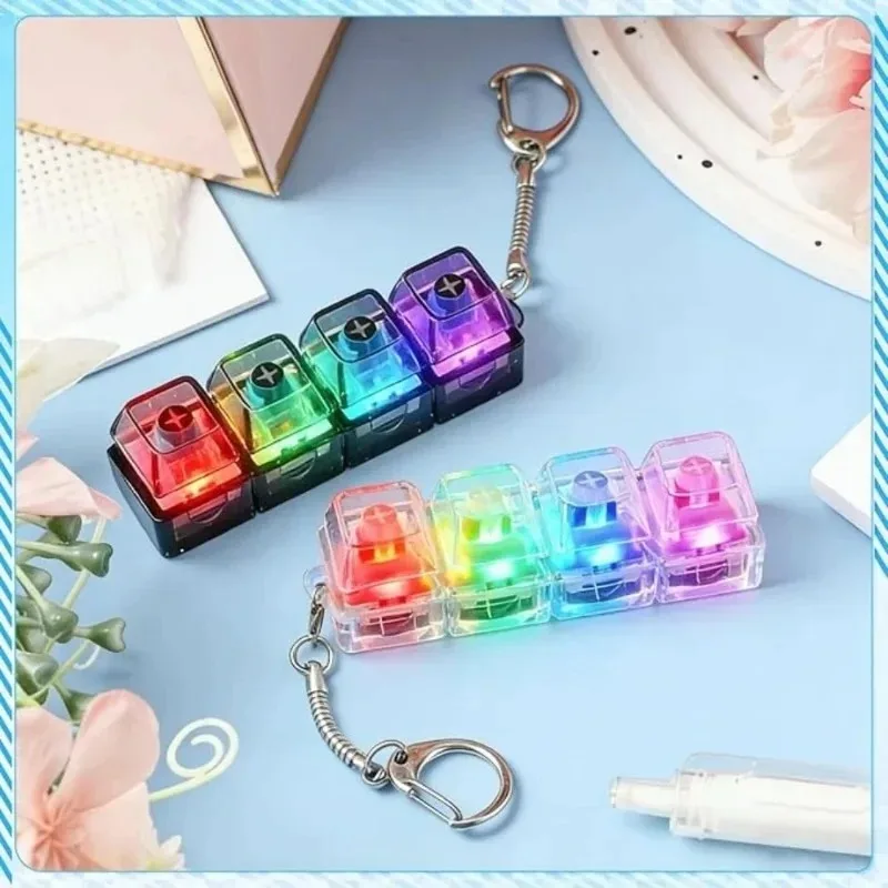 LED 키보드 키체인 ///피젯 토이 크리스탈 클리커  - Electronics Gadgets For Kids 리뷰 및 가격
