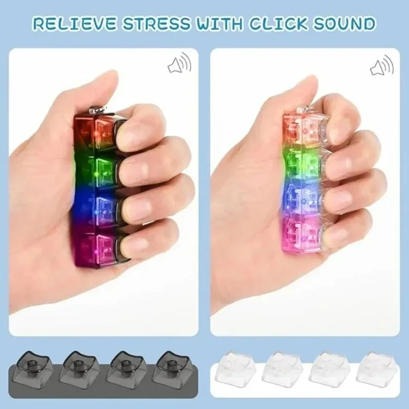 LED 키보드 키체인 ///피젯 토이 크리스탈 클리커  - Electronics Gadgets For Kids 리뷰 및 가격