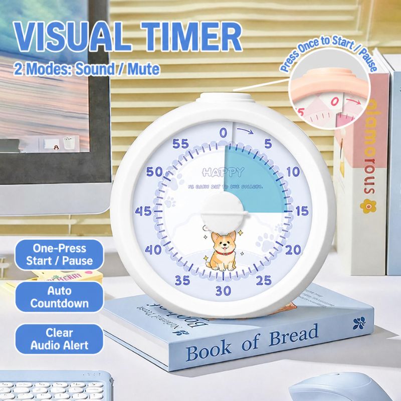 회전식 카운트다운 타이머 시각적 시간 관리 알람 시계  - Electronics Gadgets For Kids 리뷰 및 가격