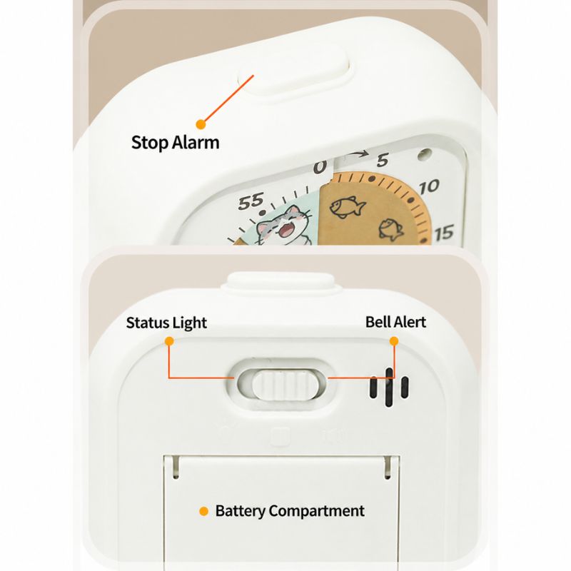 회전식 카운트다운 타이머 시각적 시간 관리 알람 시계  - Electronics Gadgets For Kids 리뷰 및 가격