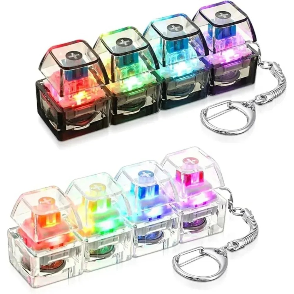 '/LED 키보드 키체인 피젯 장난감 크리스탈 클리커  - Electronics Gadgets For Kids 리뷰 및 가격