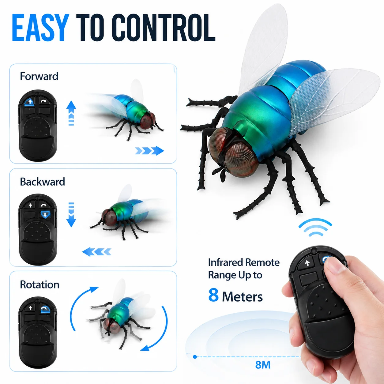 적외선 RC 플라이 토이, 실제 곤충처럼 보이는 리모컨 - Electronics Gadgets For Kids 리뷰 및 가격